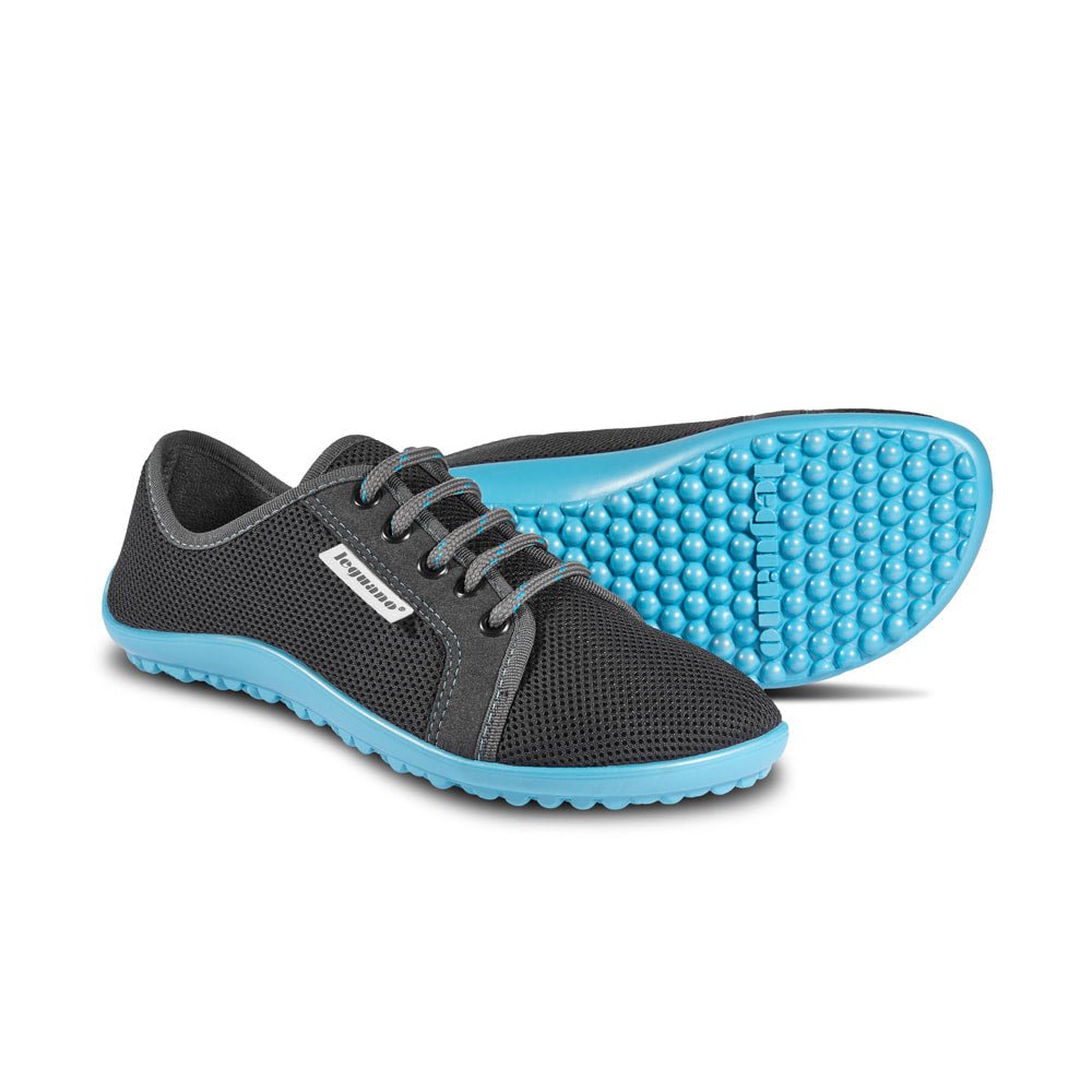 Aktiv anthracit, blue sole - Barefoot Shoe Store
