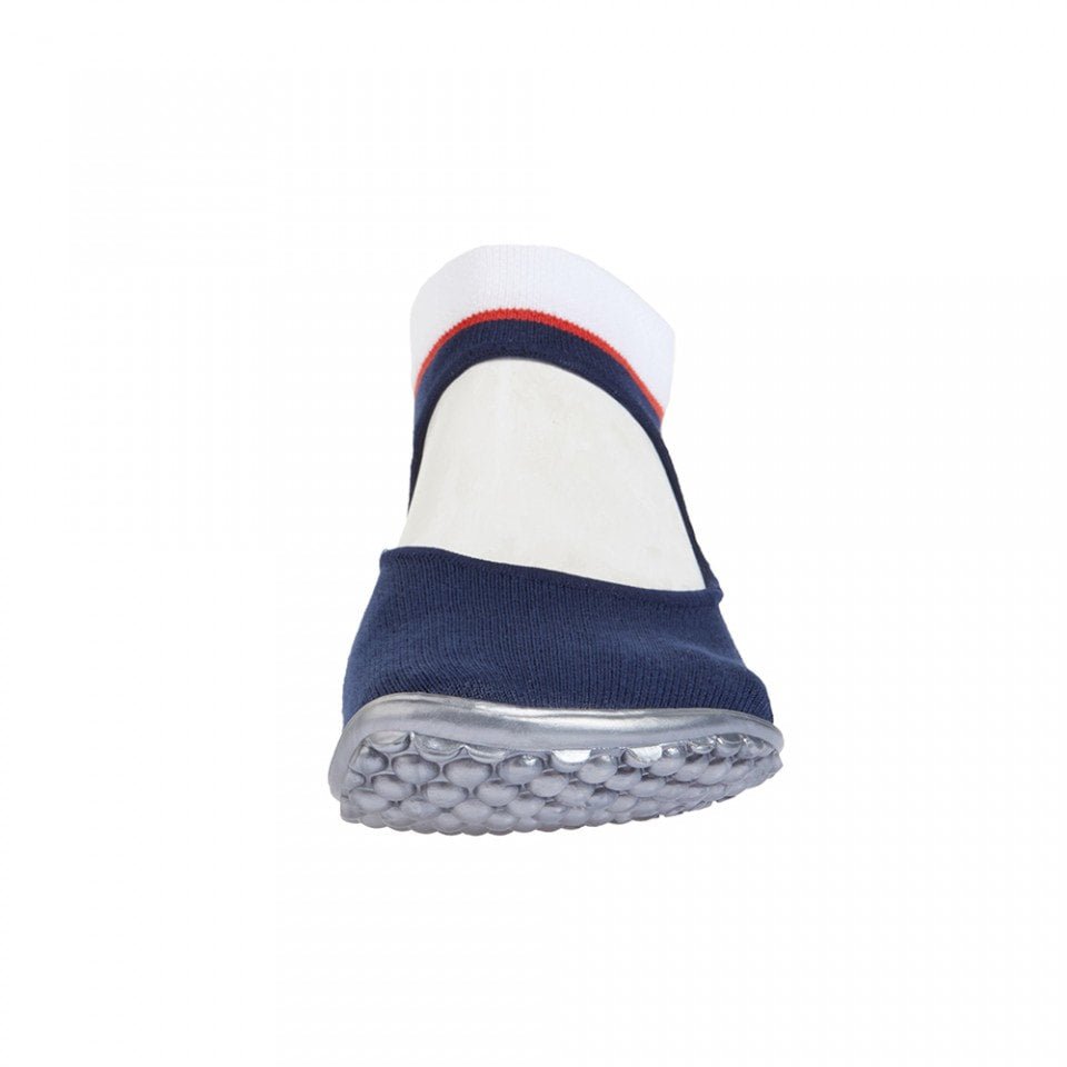 Ballerina Blue - with Red & White Band - Barefoot Shoe Store