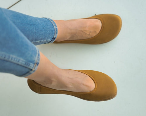 Ballet Flats Be Lenka - Sophie - Toffee Brown - Barefoot Shoe Store