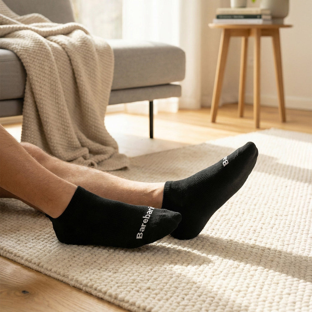 Barebarics - Barefoot Socks - Low - cut - Black - Barefoot Shoe Store