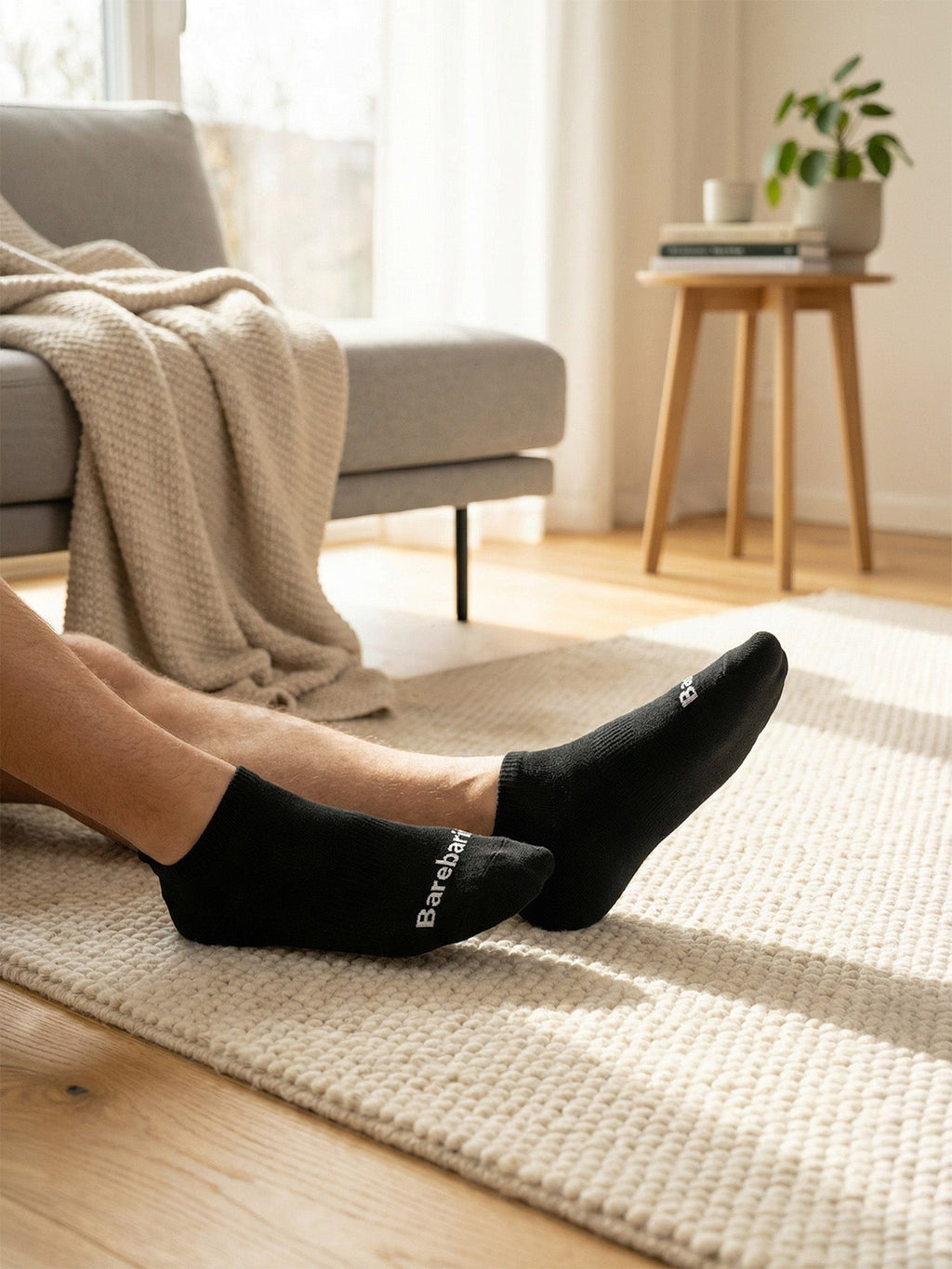 Barebarics - Barefoot Socks - Low - cut - Black - Barefoot Shoe Store