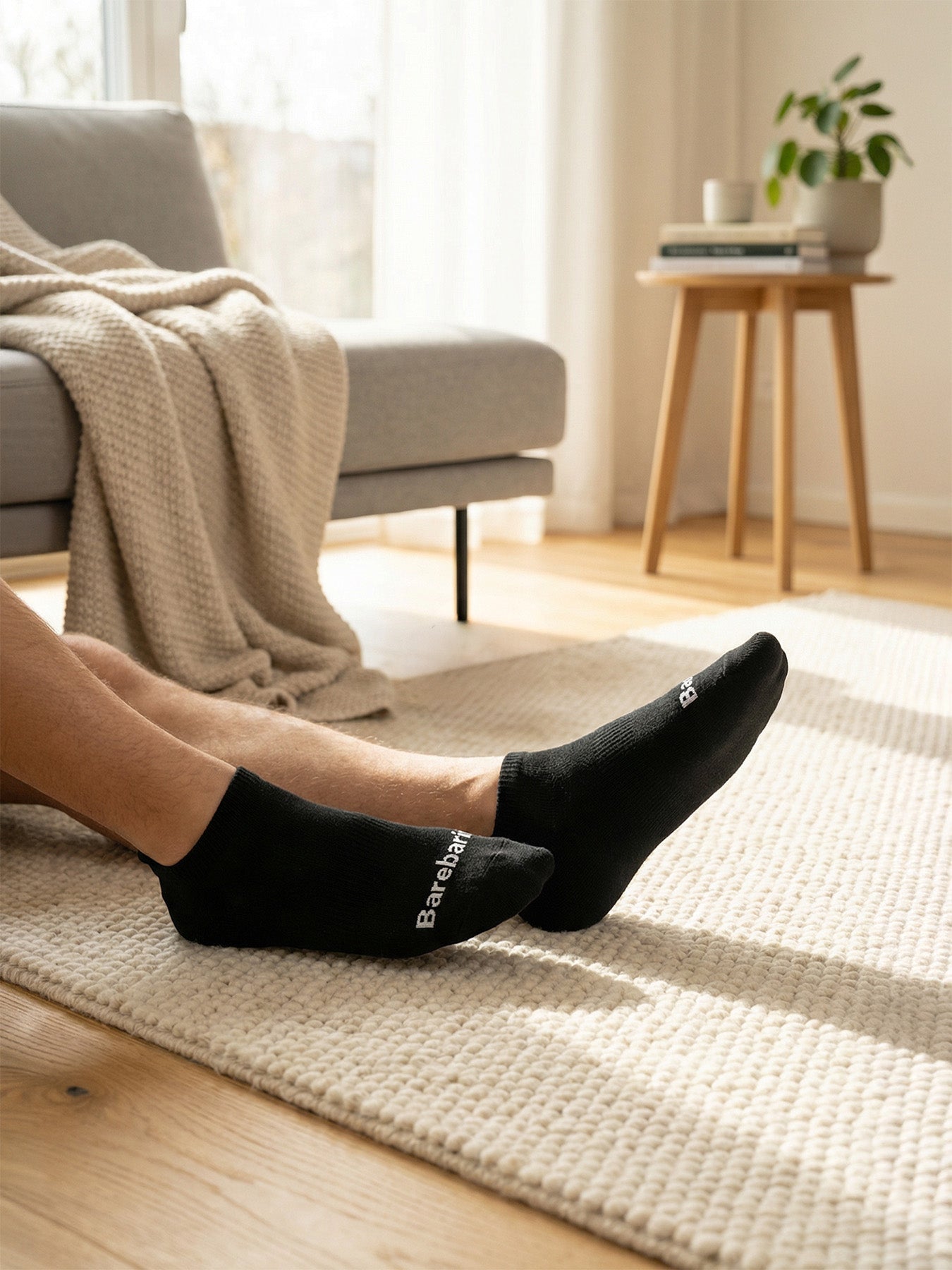Barebarics - Barefoot Socks - Low - cut - Black - Barefoot Shoe Store