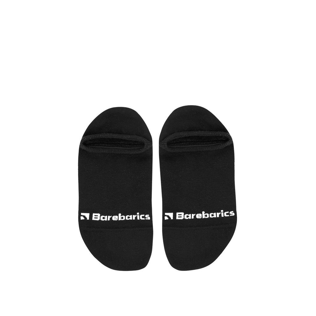 Barebarics - Barefoot Socks - No - Show - Black - 3 pack - Barefoot Shoe Store