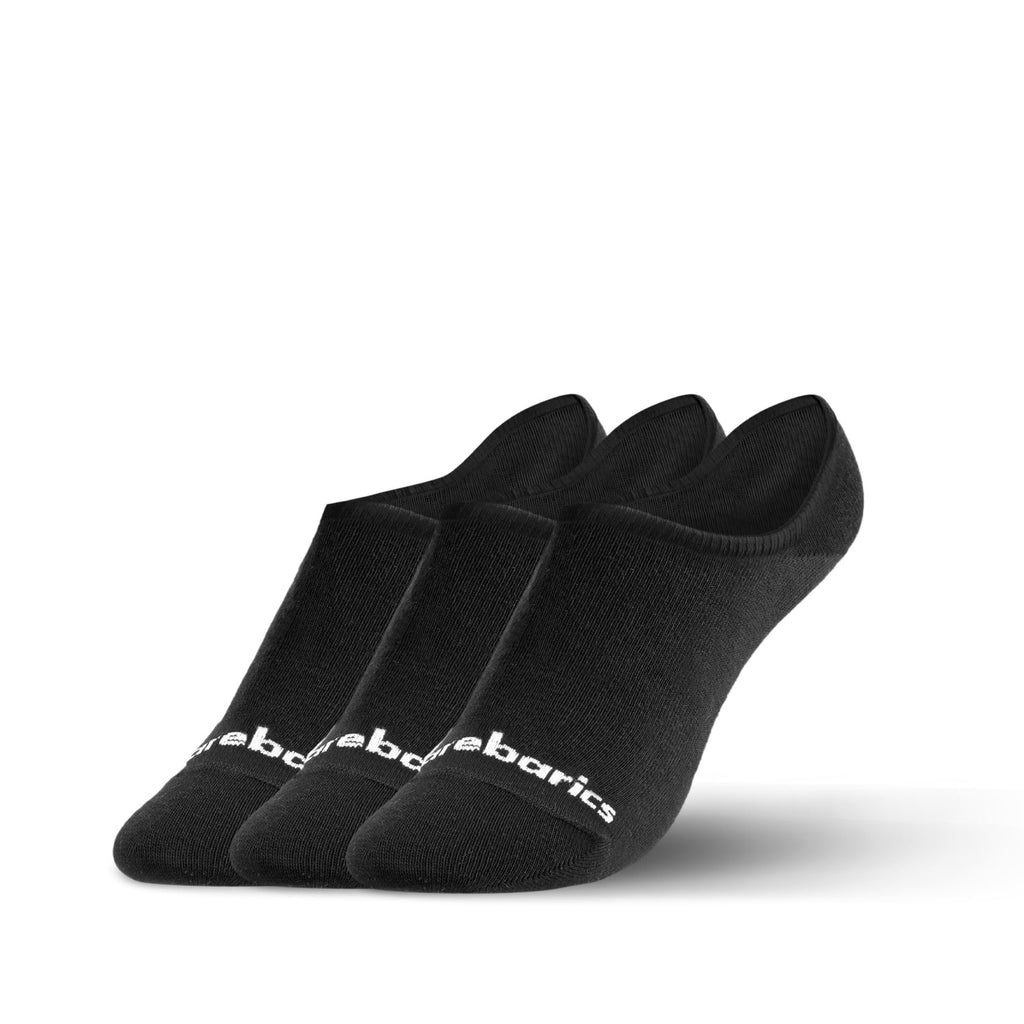 Barebarics - Barefoot Socks - No - Show - Black - 3 pack - Barefoot Shoe Store
