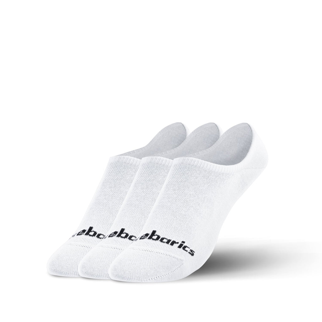 Barebarics - Barefoot Socks - No - Show - White - 3 pack - Barefoot Shoe Store