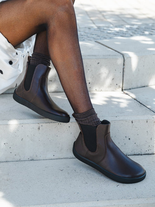 Barefoot Boots Be Lenka Entice Neo - Dark Brown & Black - Barefoot Shoe Store