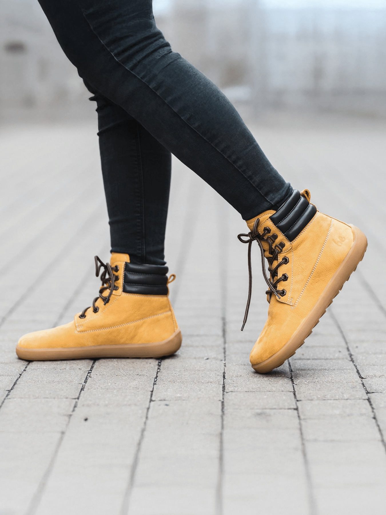 Barefoot Boots Be Lenka Nevada Neo - Mustard - Barefoot Shoe Store