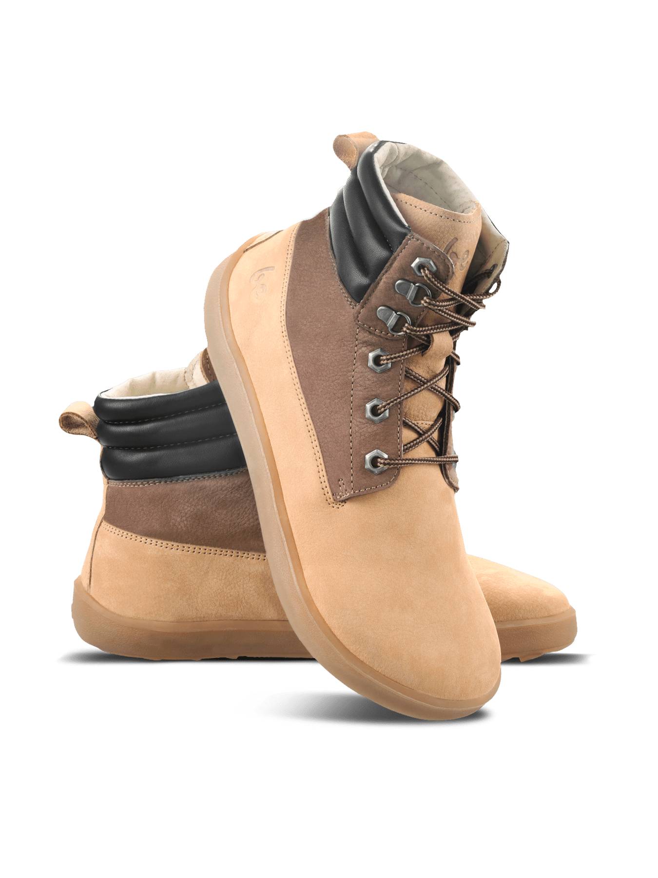 Barefoot Boots Be Lenka Nevada Neo - Sand & Dark Brown - Barefoot Shoe Store