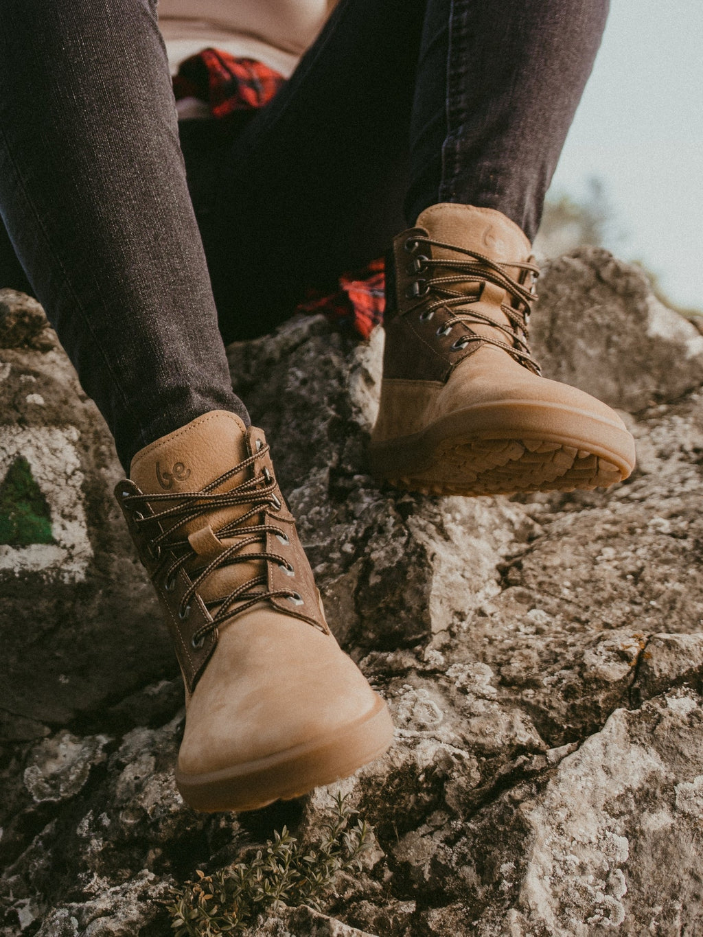 Barefoot Boots Be Lenka Nevada Neo - Sand & Dark Brown - Barefoot Shoe Store