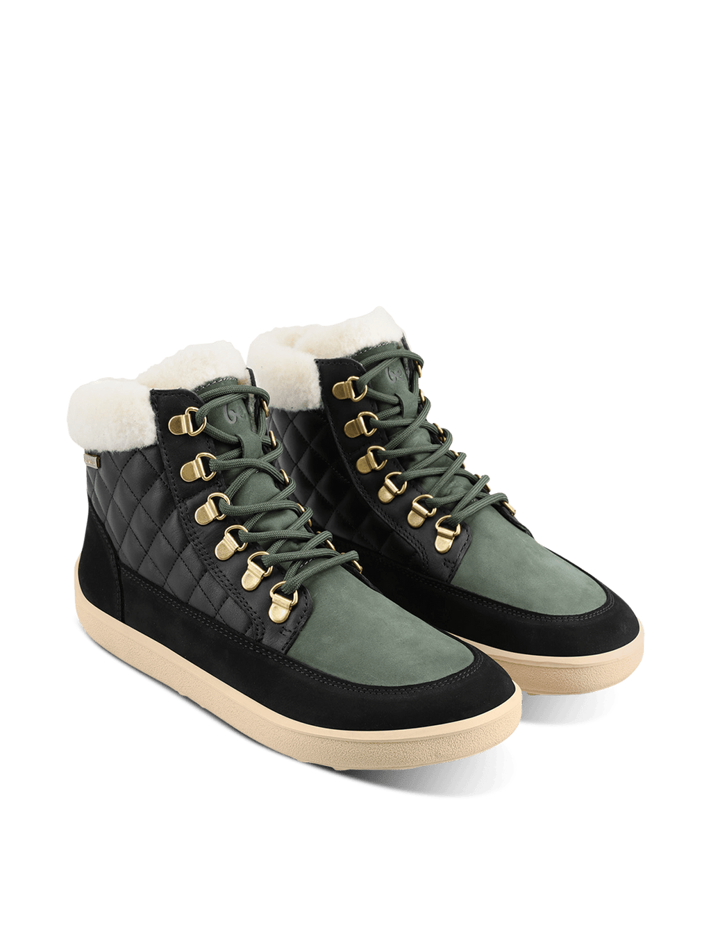 Barefoot Boots Be Lenka Olivia - Black & Dark Green - Barefoot Shoe Store
