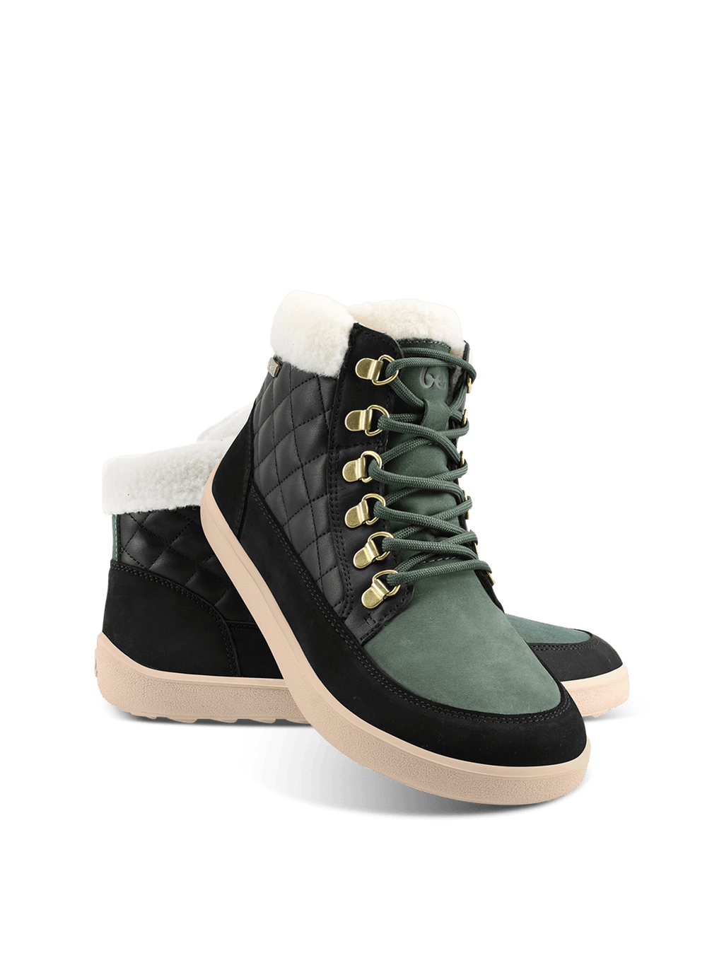 Barefoot Boots Be Lenka Olivia - Black & Dark Green - Barefoot Shoe Store