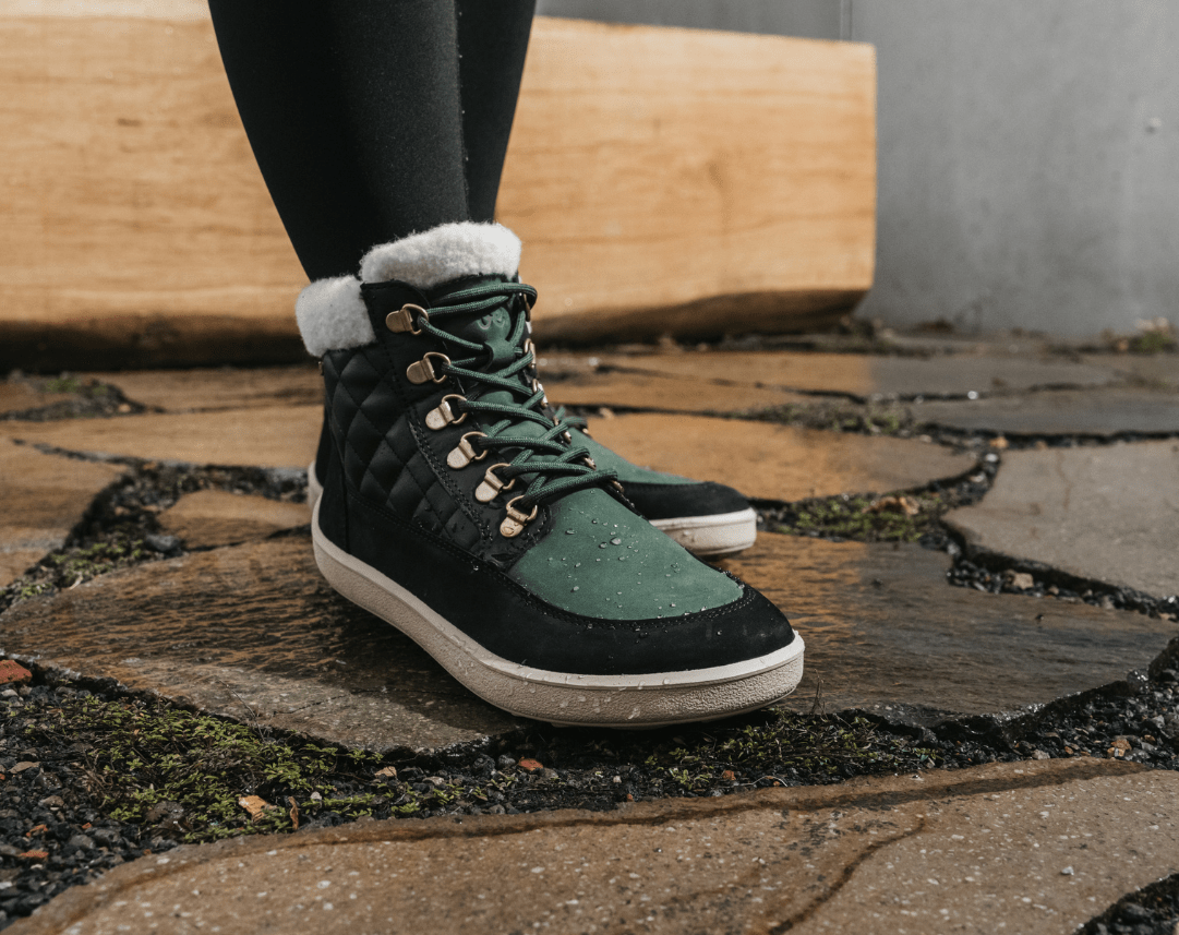 Barefoot Boots Be Lenka Olivia - Black & Dark Green - Barefoot Shoe Store