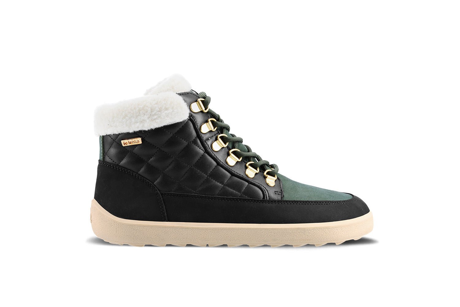 Barefoot Boots Be Lenka Olivia - Black & Dark Green - Barefoot Shoe Store
