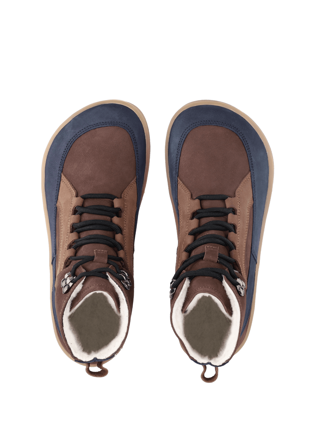 Barefoot Boots Be Lenka York - Brown & Navy - Barefoot Shoe Store