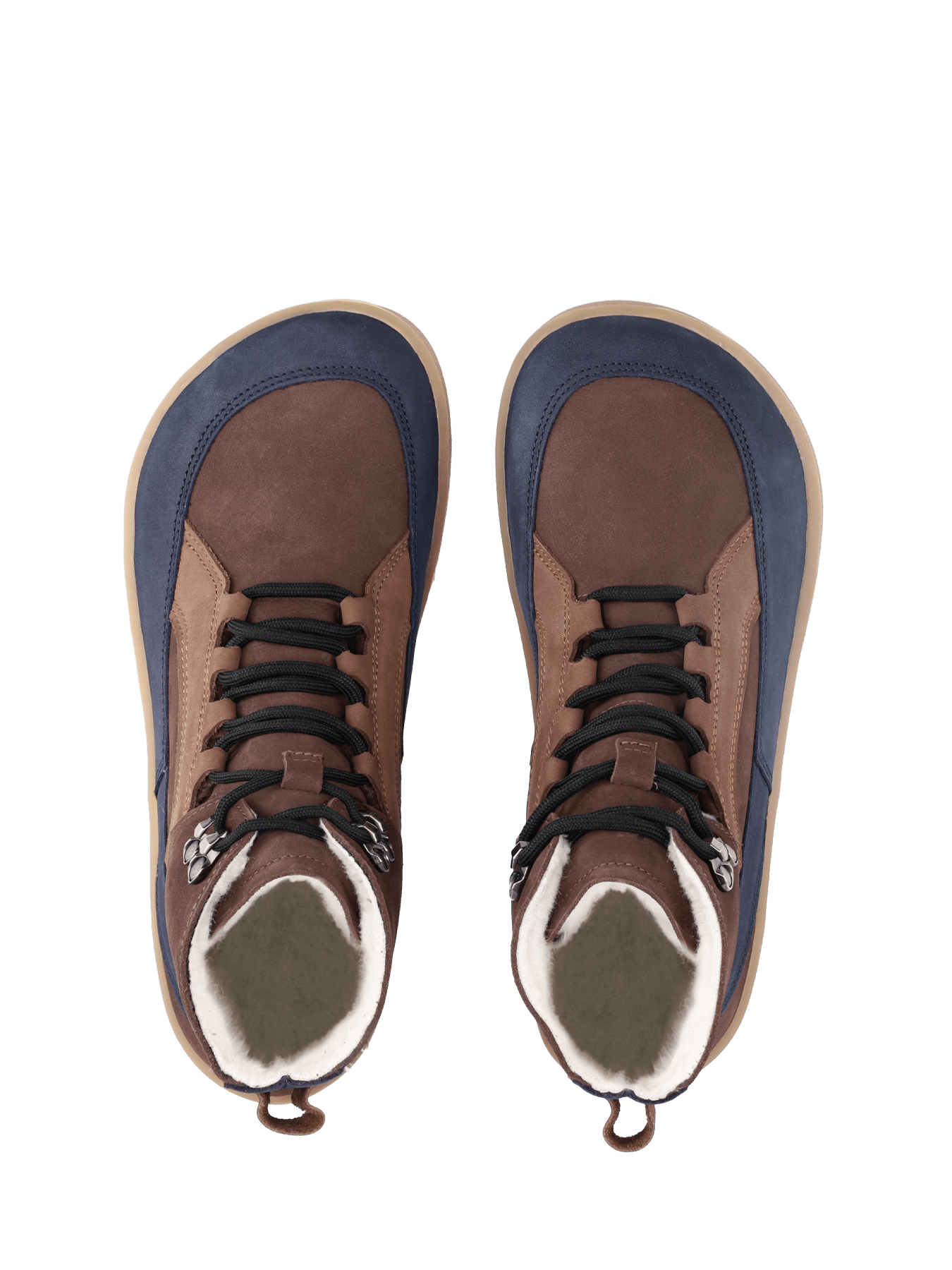 Barefoot Boots Be Lenka York - Brown & Navy - Barefoot Shoe Store