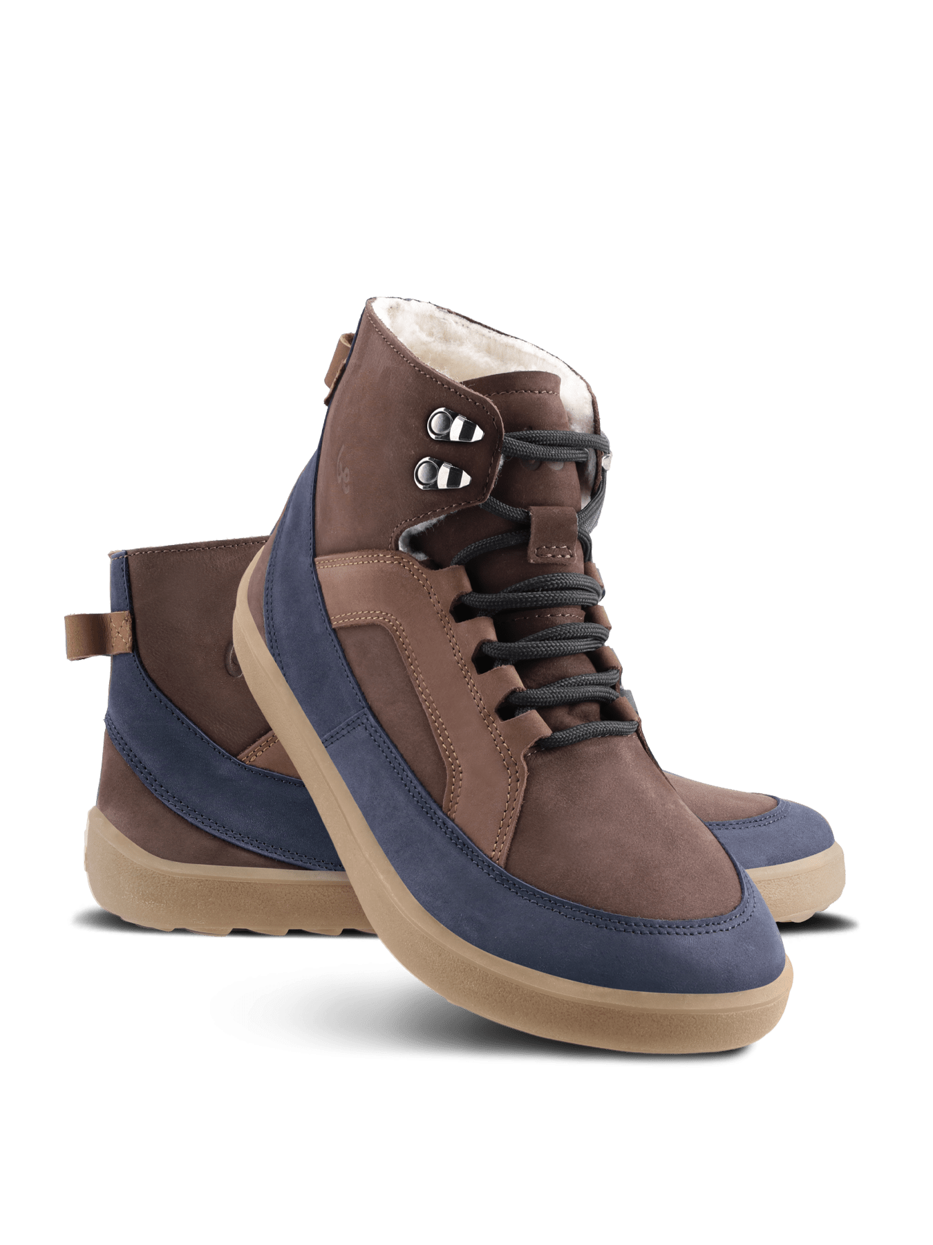 Barefoot Boots Be Lenka York - Brown & Navy - Barefoot Shoe Store