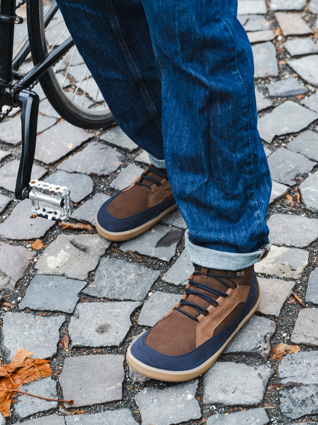 Barefoot Boots Be Lenka York - Brown & Navy - Barefoot Shoe Store