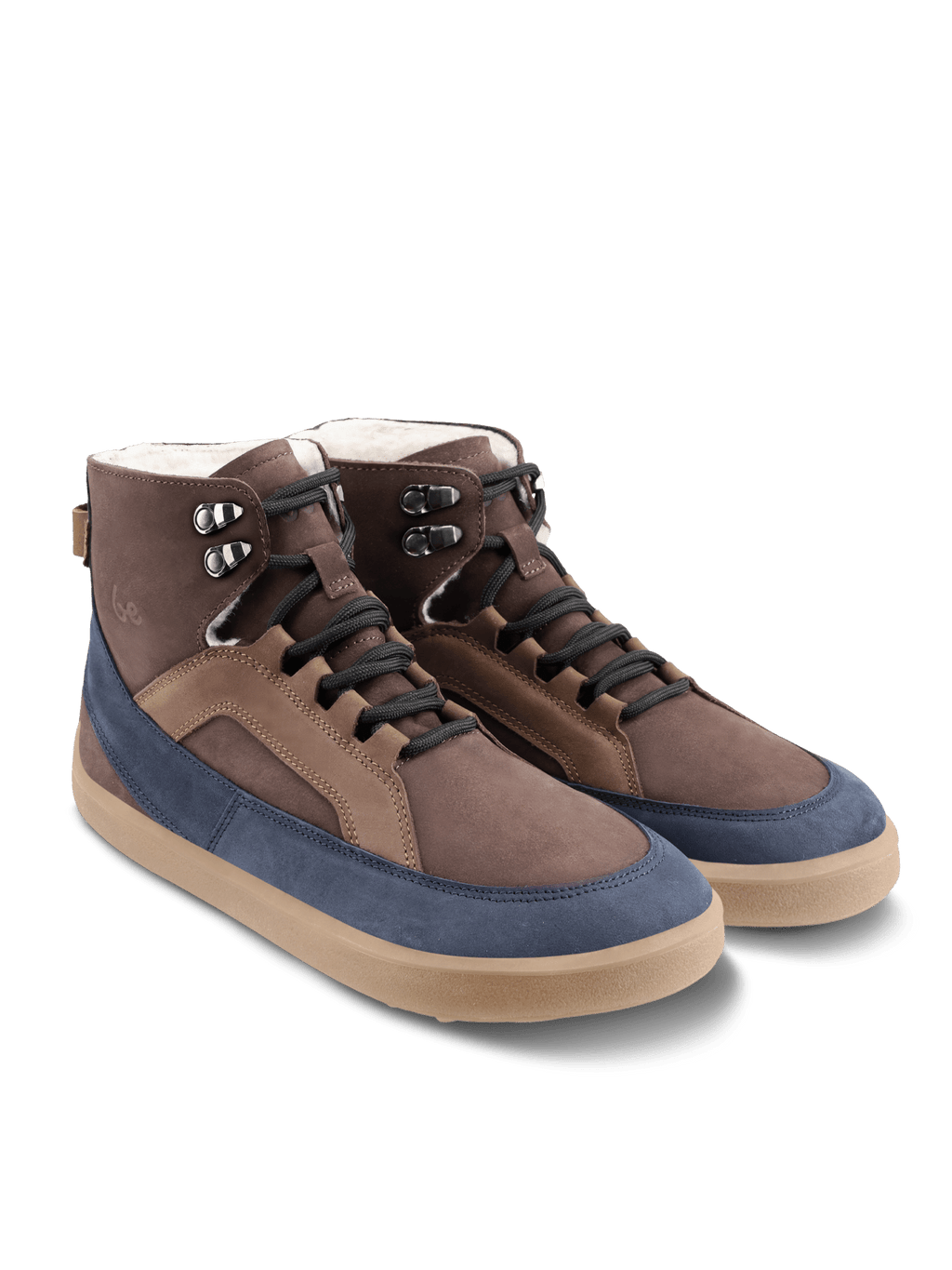 Barefoot Boots Be Lenka York - Brown & Navy - Barefoot Shoe Store