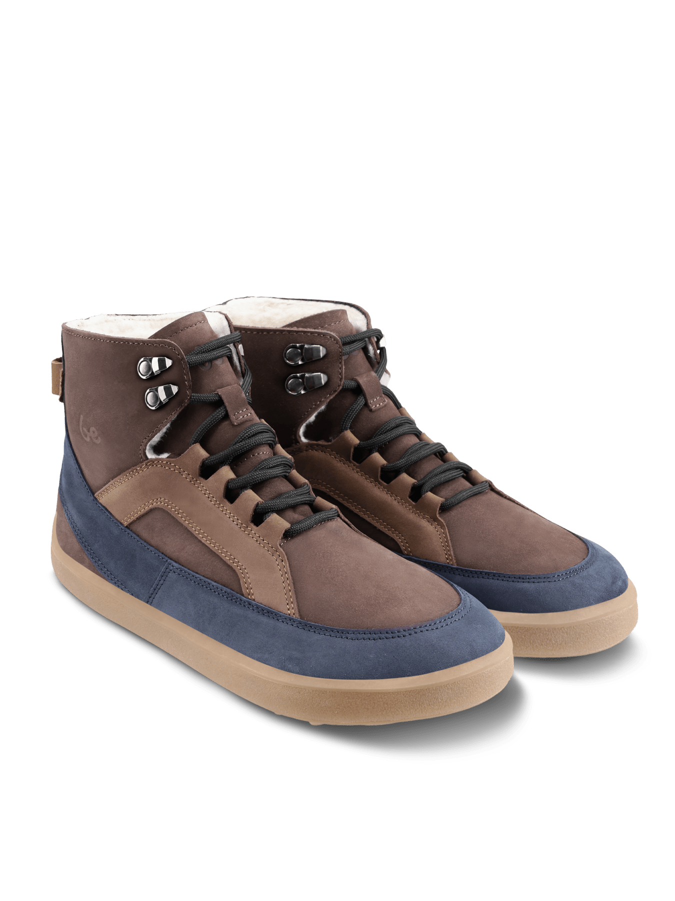 Barefoot Boots Be Lenka York - Brown & Navy - Barefoot Shoe Store