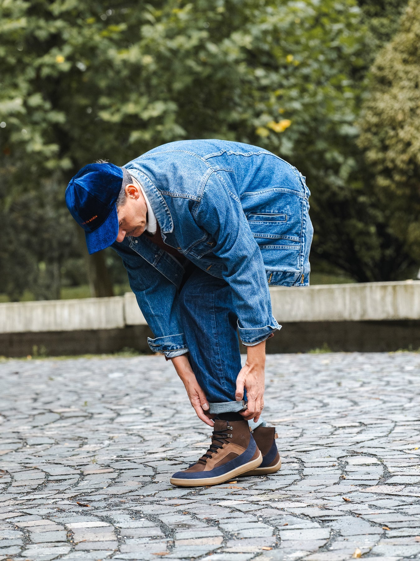Barefoot Boots Be Lenka York - Brown & Navy - Barefoot Shoe Store