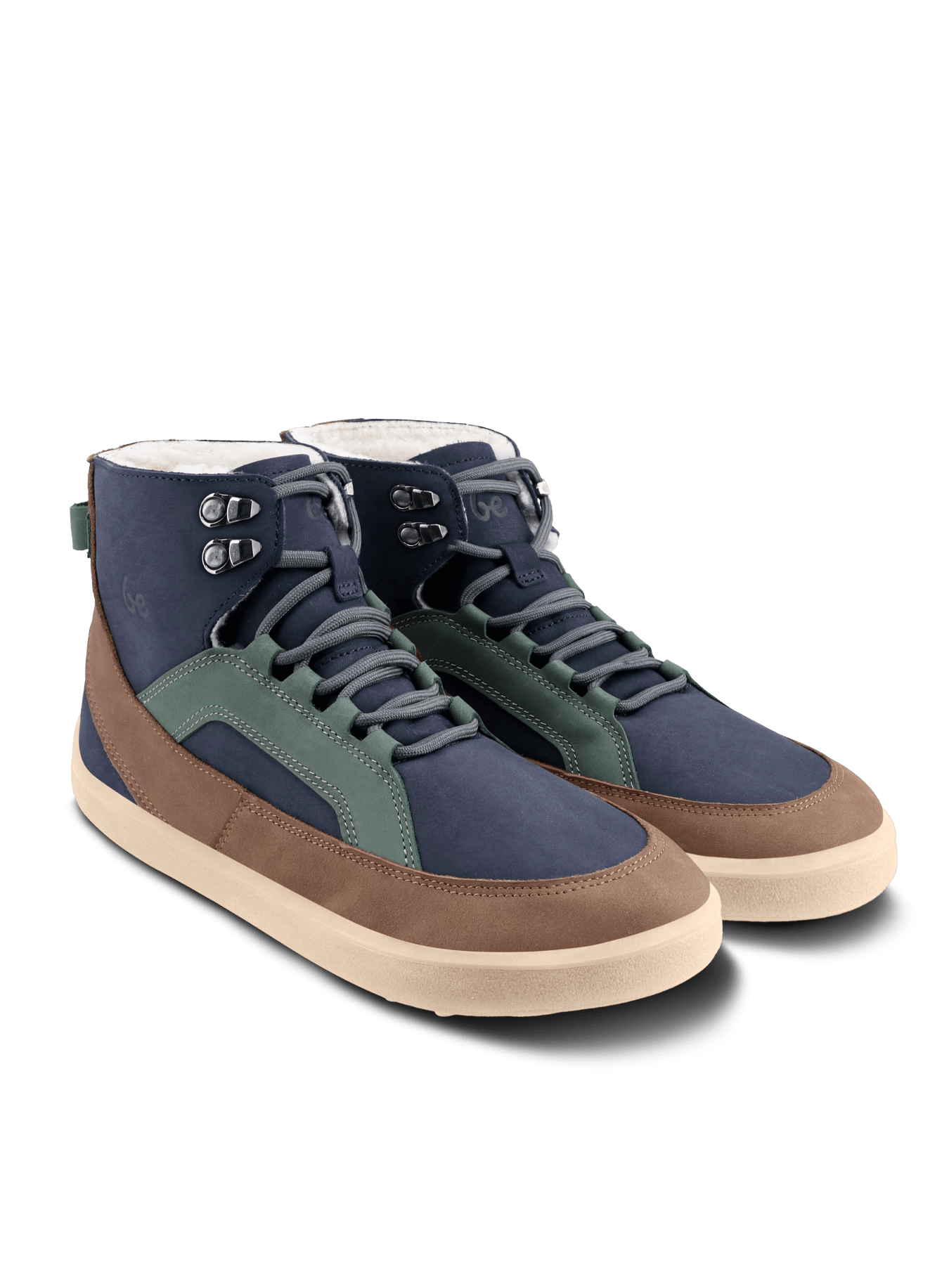 Barefoot Boots Be Lenka York - Navy, Brown & Beige - Barefoot Shoe Store
