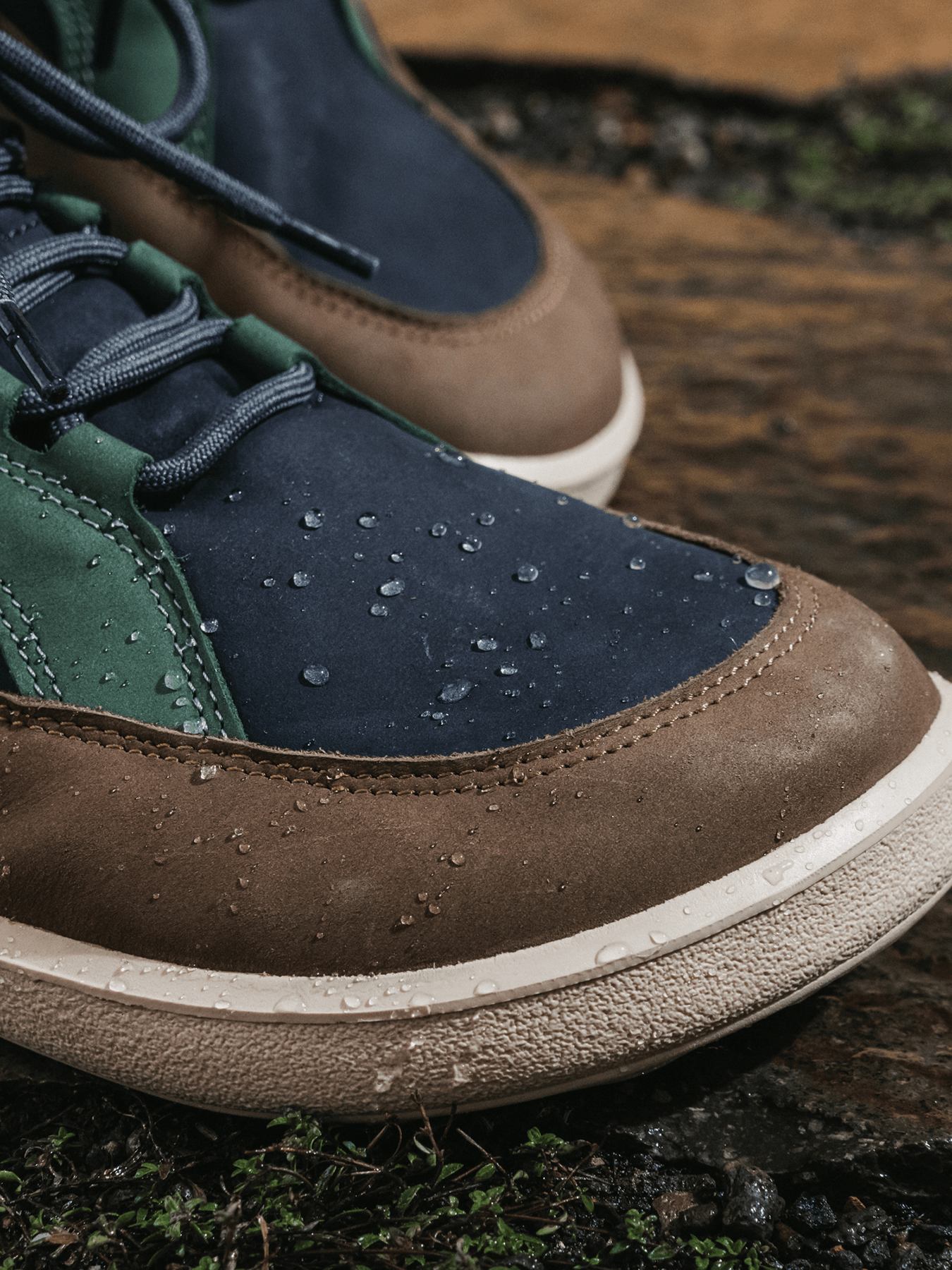 Barefoot Boots Be Lenka York - Navy, Brown & Beige - Barefoot Shoe Store