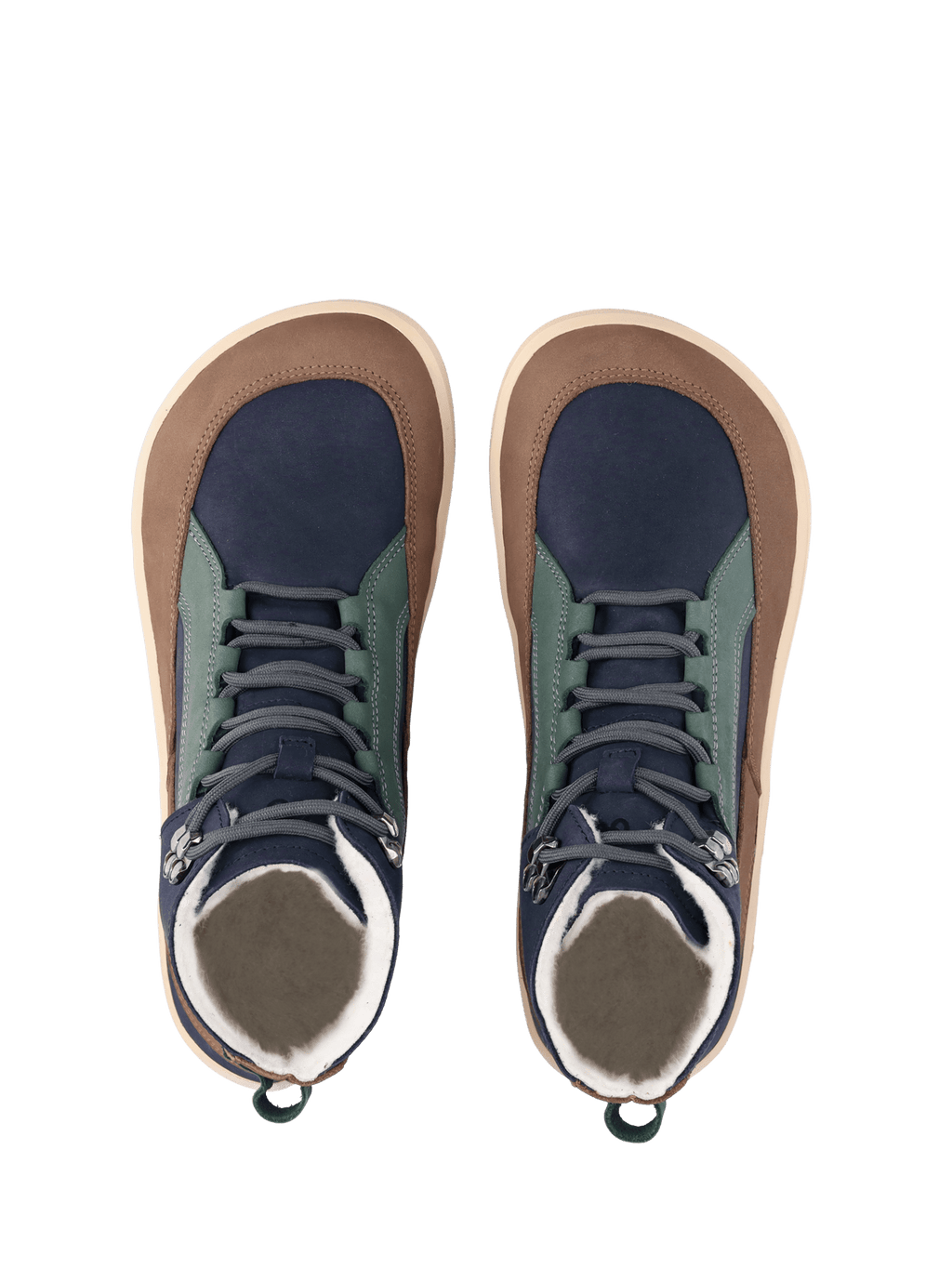 Barefoot Boots Be Lenka York - Navy, Brown & Beige - Barefoot Shoe Store