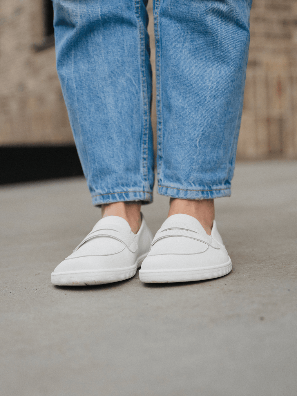 Barefoot Moccasins Be Lenka Buena - All White - Barefoot Shoe Store