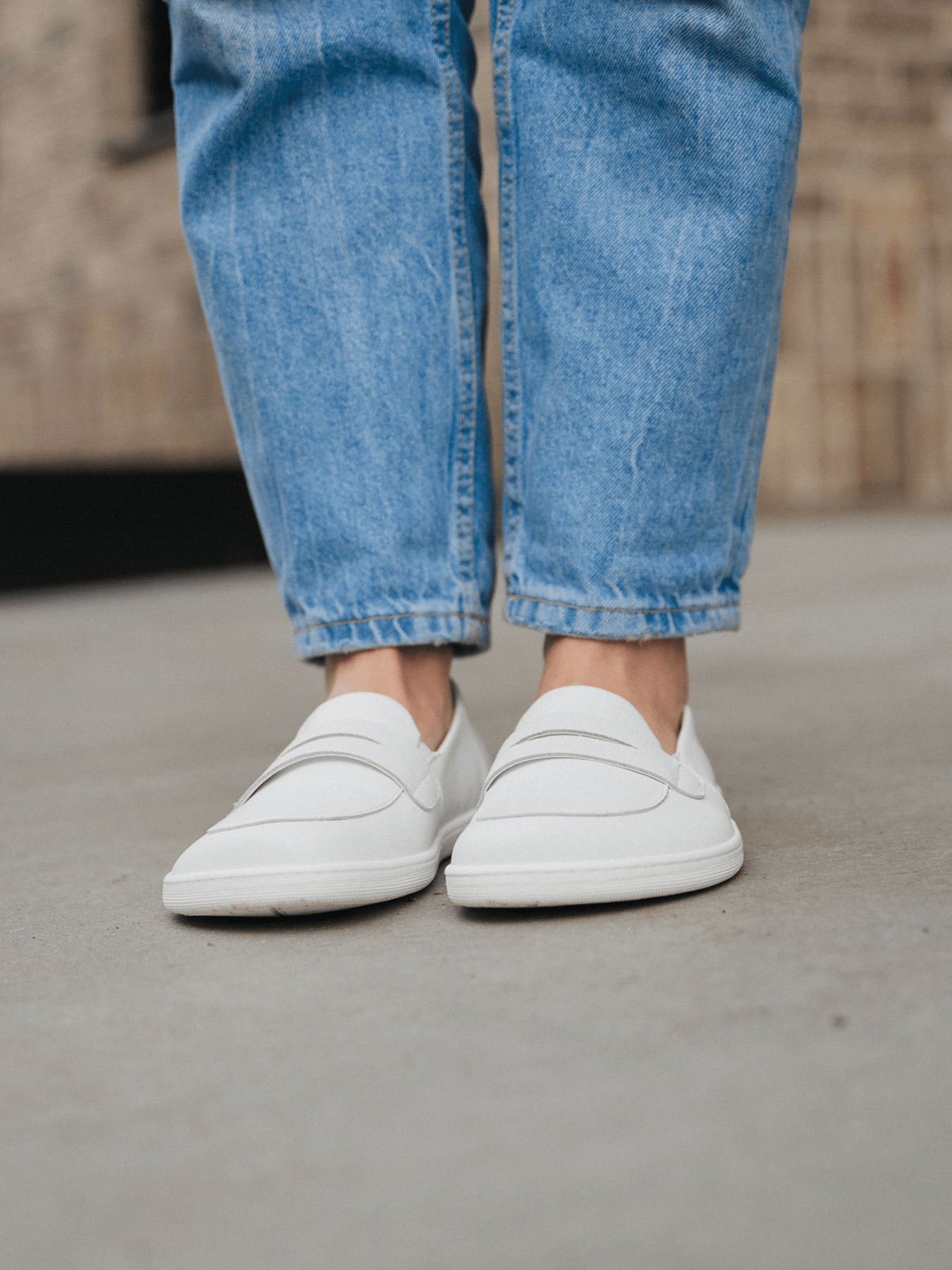 Barefoot Moccasins Be Lenka Buena - All White - Barefoot Shoe Store