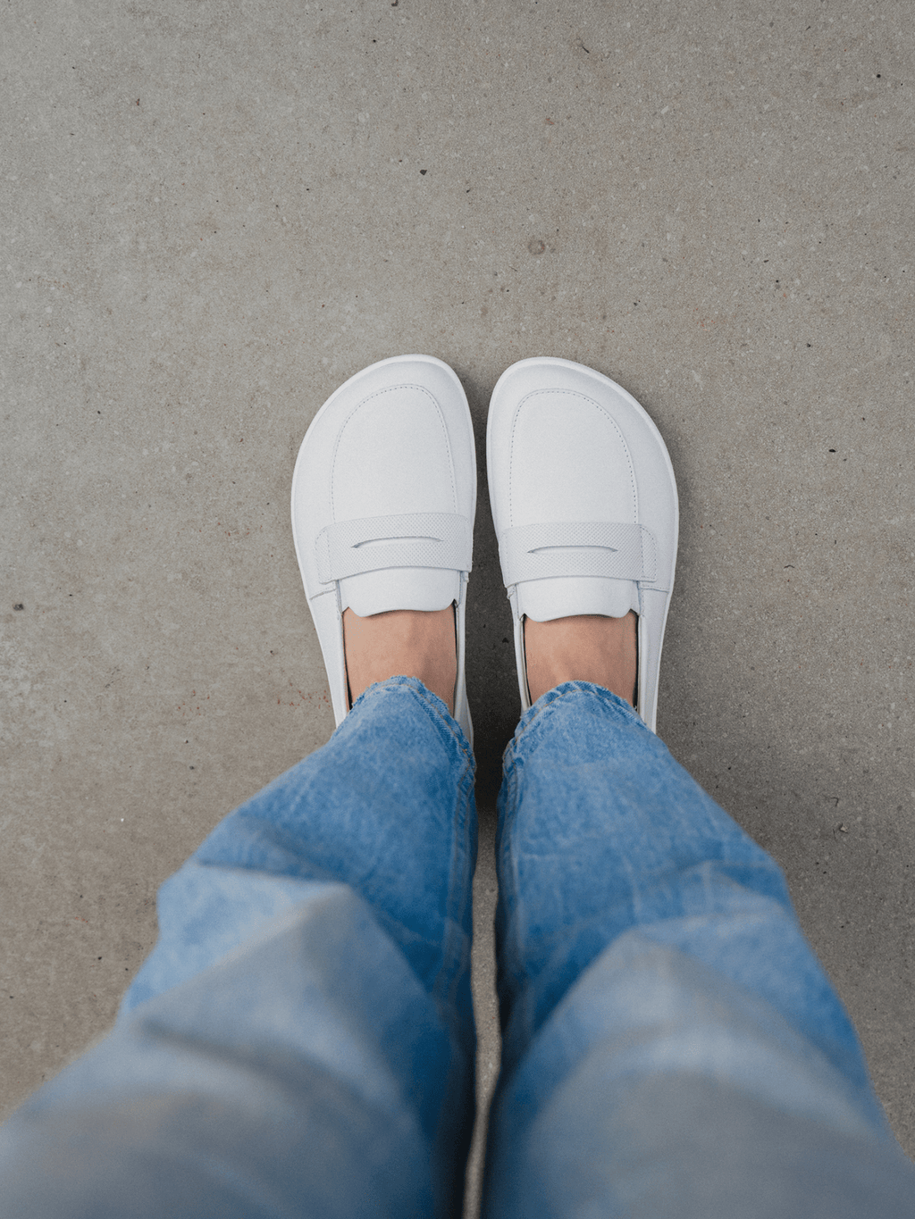 Barefoot Moccasins Be Lenka Buena - All White - Barefoot Shoe Store