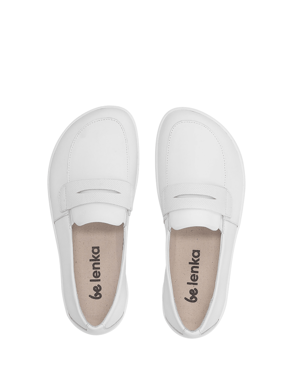 Barefoot Moccasins Be Lenka Buena - All White - Barefoot Shoe Store