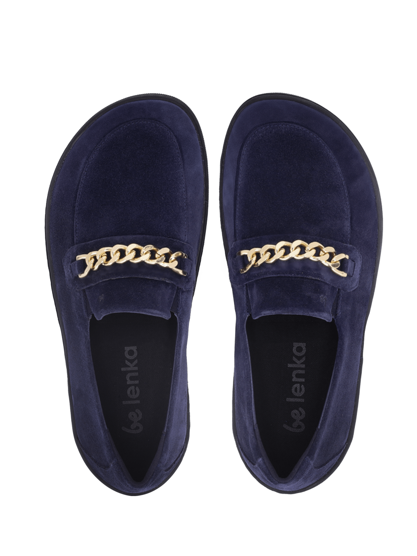 Barefoot Moccasins Be Lenka Prestage - Navy & Gold - Barefoot Shoe Store