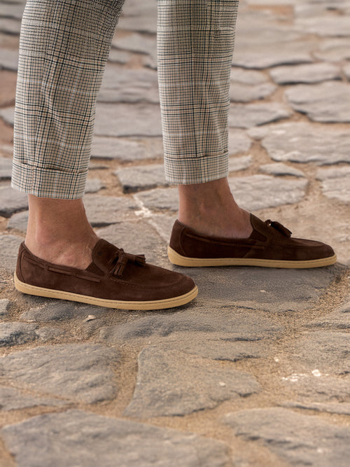 Barefoot Moccasins Be Lenka Portsiders - Dark Brown