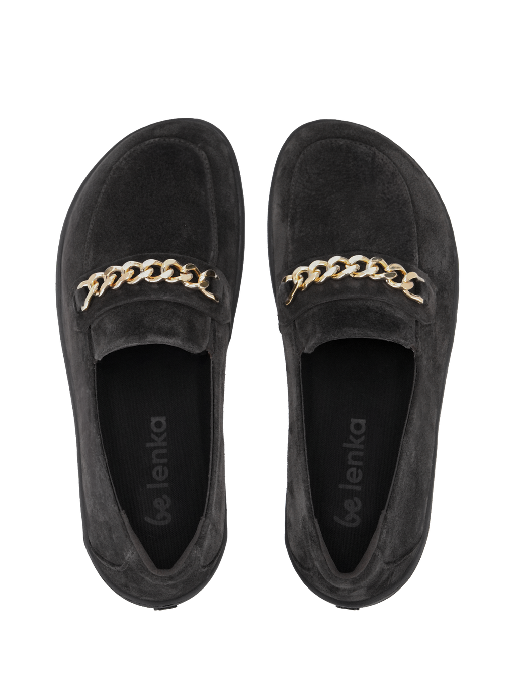 Barefoot Moccasins Be Lenka Prestage - Dark Brown & Gold