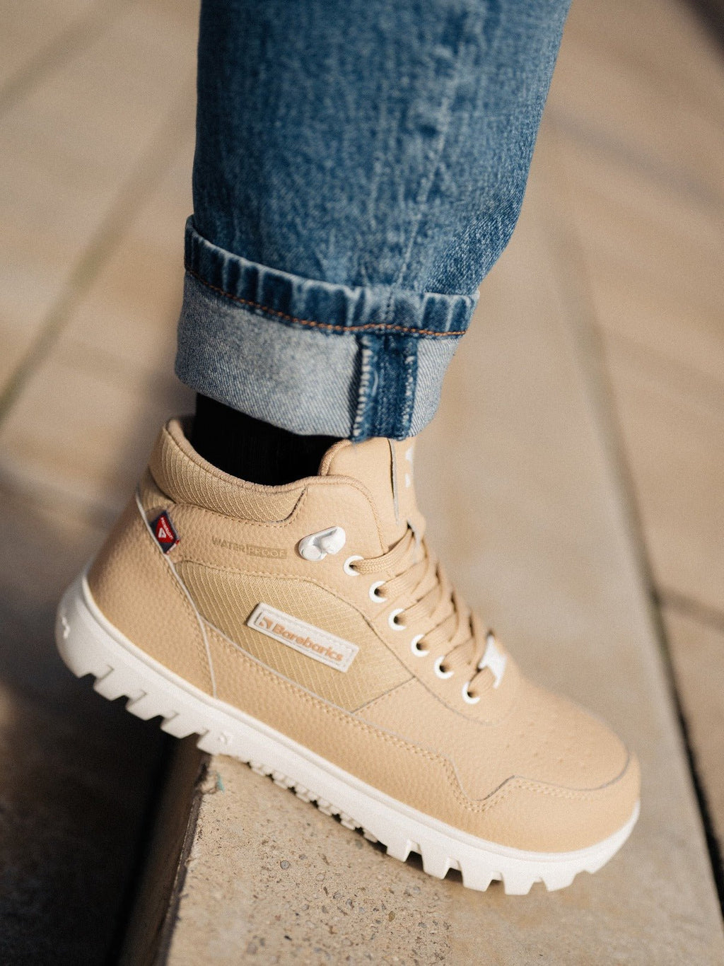 Barefoot Shoes Barebarics UrbanEdge - Beige - Barefoot Shoe Store