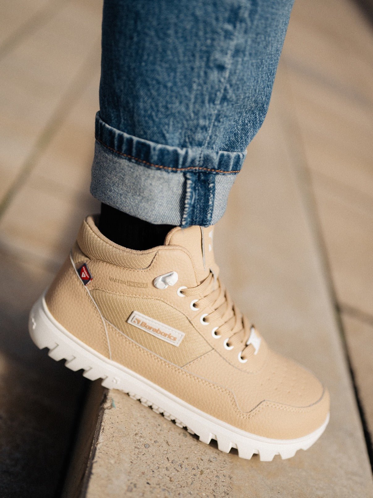 Barefoot Shoes Barebarics UrbanEdge - Beige - Barefoot Shoe Store