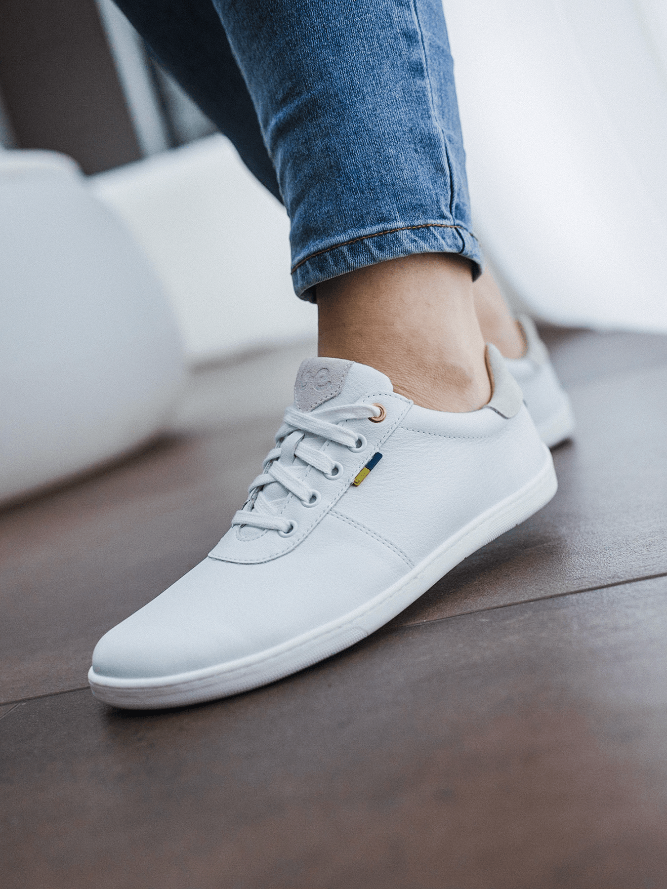 Barefoot Shoes - Be Lenka - Royale - White & Beige - Barefoot Shoe Store