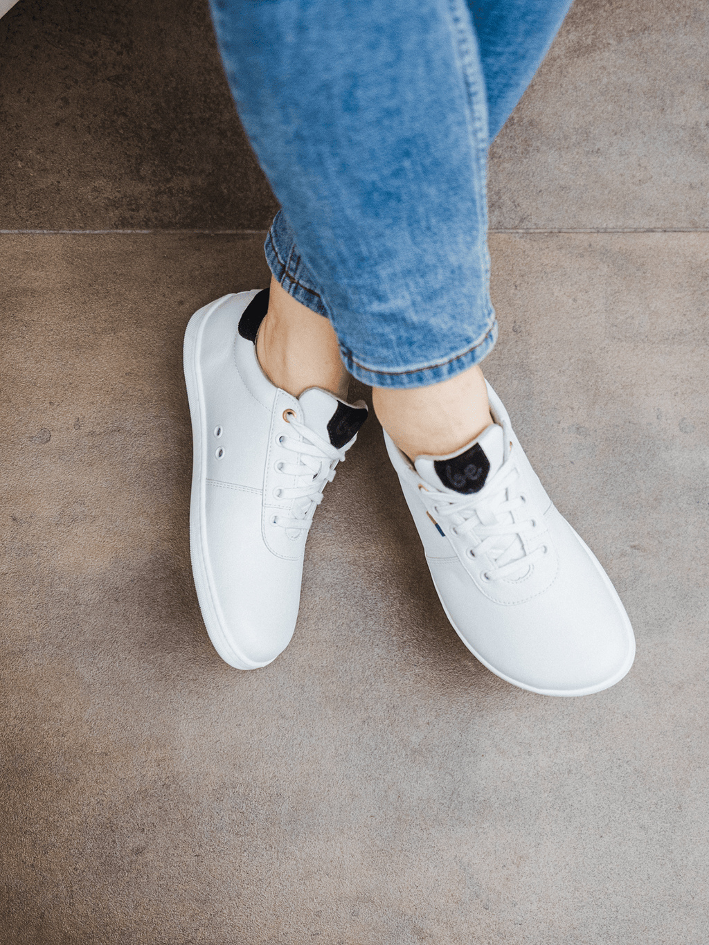 Barefoot Shoes - Be Lenka - Royale - White & Black - Barefoot Shoe Store