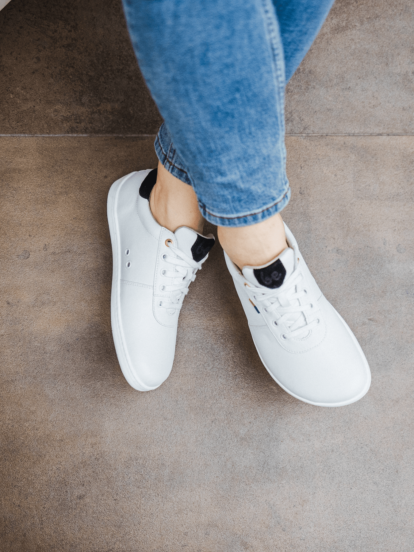 Barefoot Shoes - Be Lenka - Royale - White & Black - Barefoot Shoe Store
