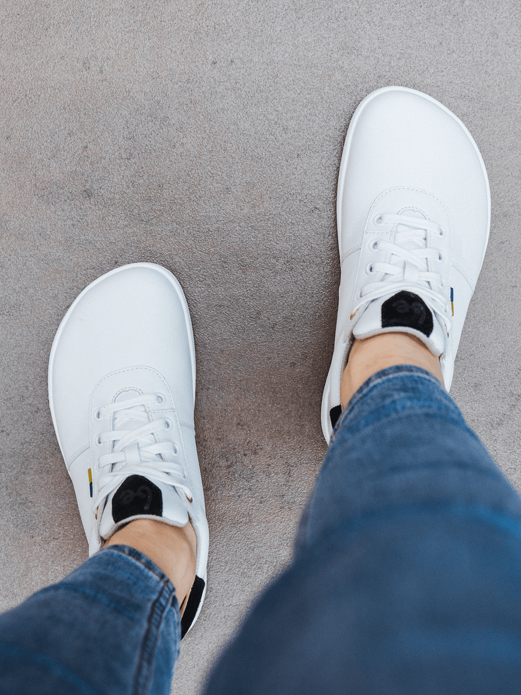Barefoot Shoes - Be Lenka - Royale - White & Black - Barefoot Shoe Store