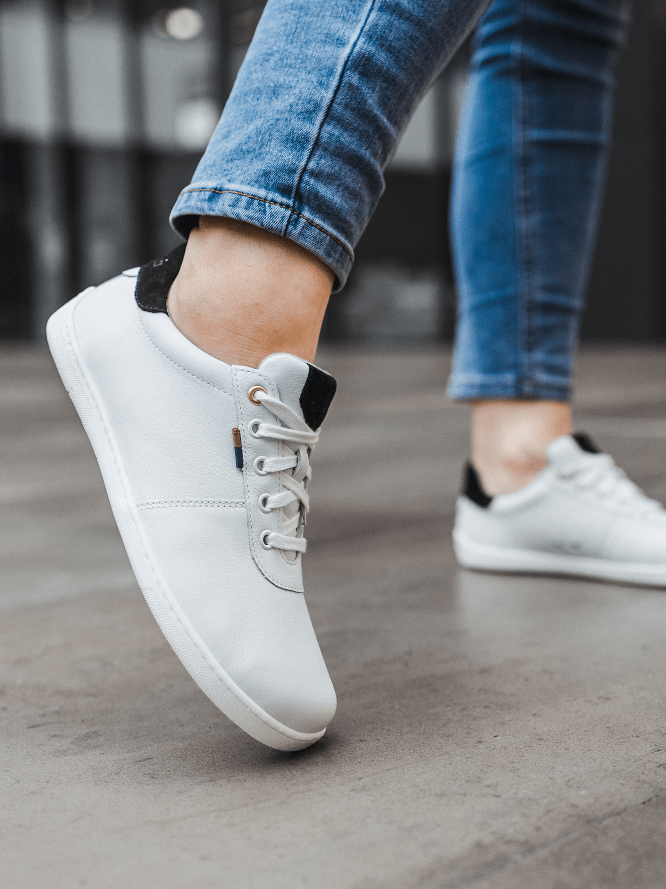 Barefoot Shoes - Be Lenka - Royale - White & Black - Barefoot Shoe Store