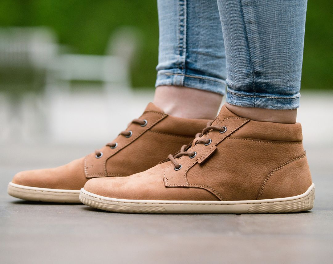 Barefoot Shoes - Be Lenka - Synergy - Cognac & Beige - Barefoot Shoe Store