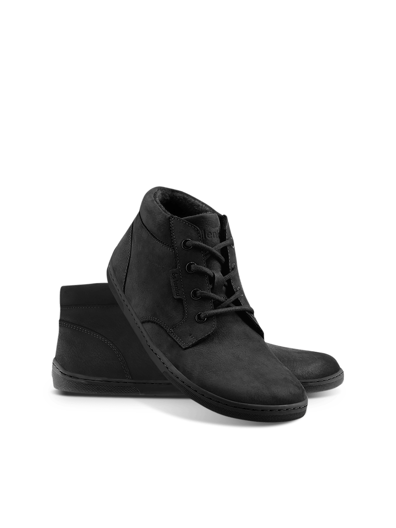 Barefoot Shoes - Be Lenka - Synergy - Fleece - All Black - Barefoot Shoe Store