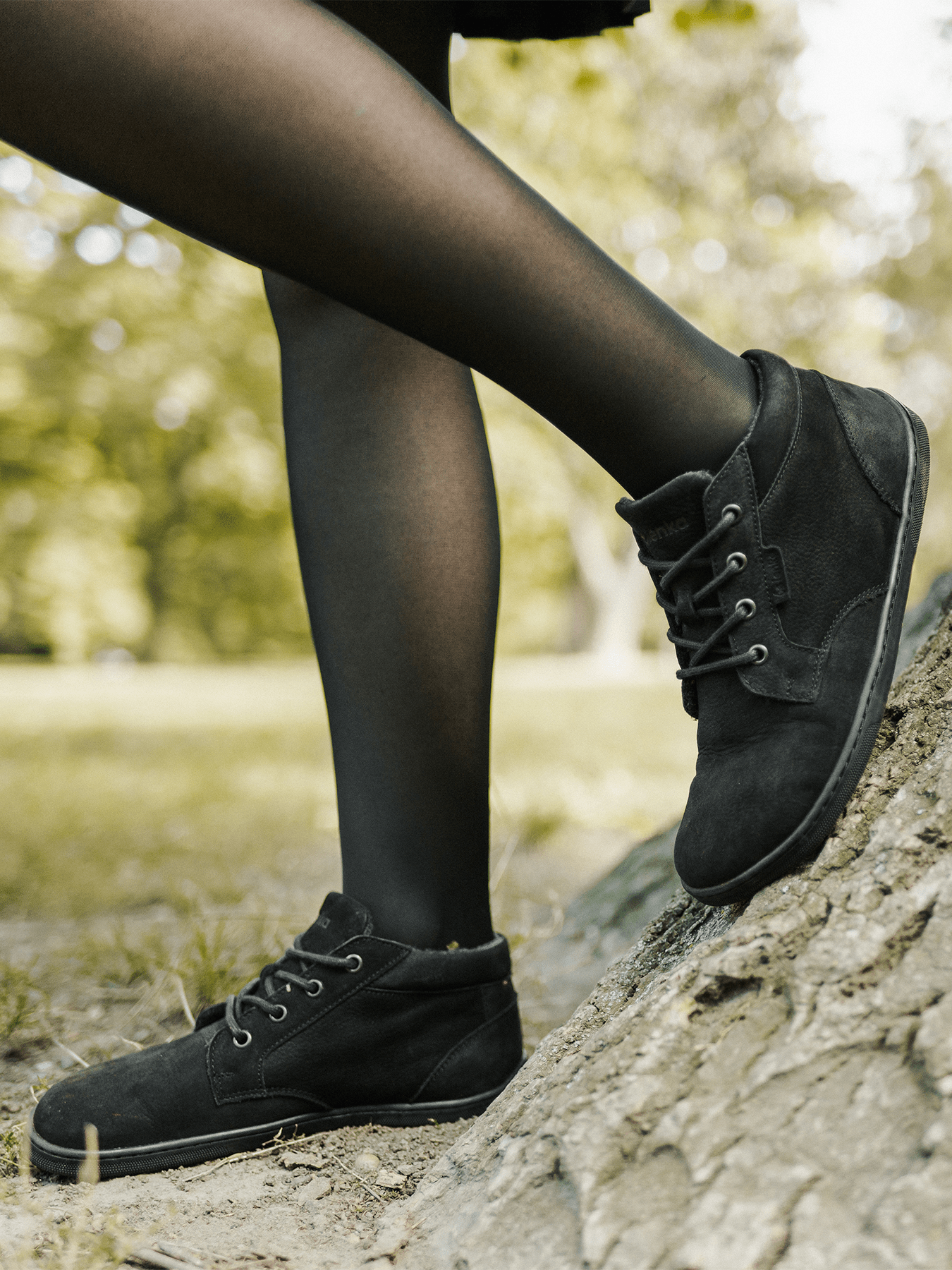 Barefoot Shoes - Be Lenka - Synergy - Fleece - All Black - Barefoot Shoe Store