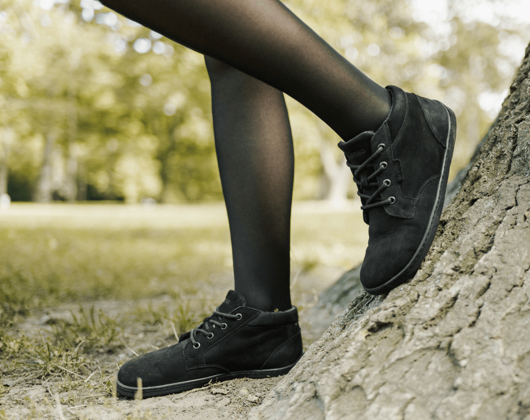 Barefoot Shoes - Be Lenka - Synergy - Fleece - All Black - Barefoot Shoe Store