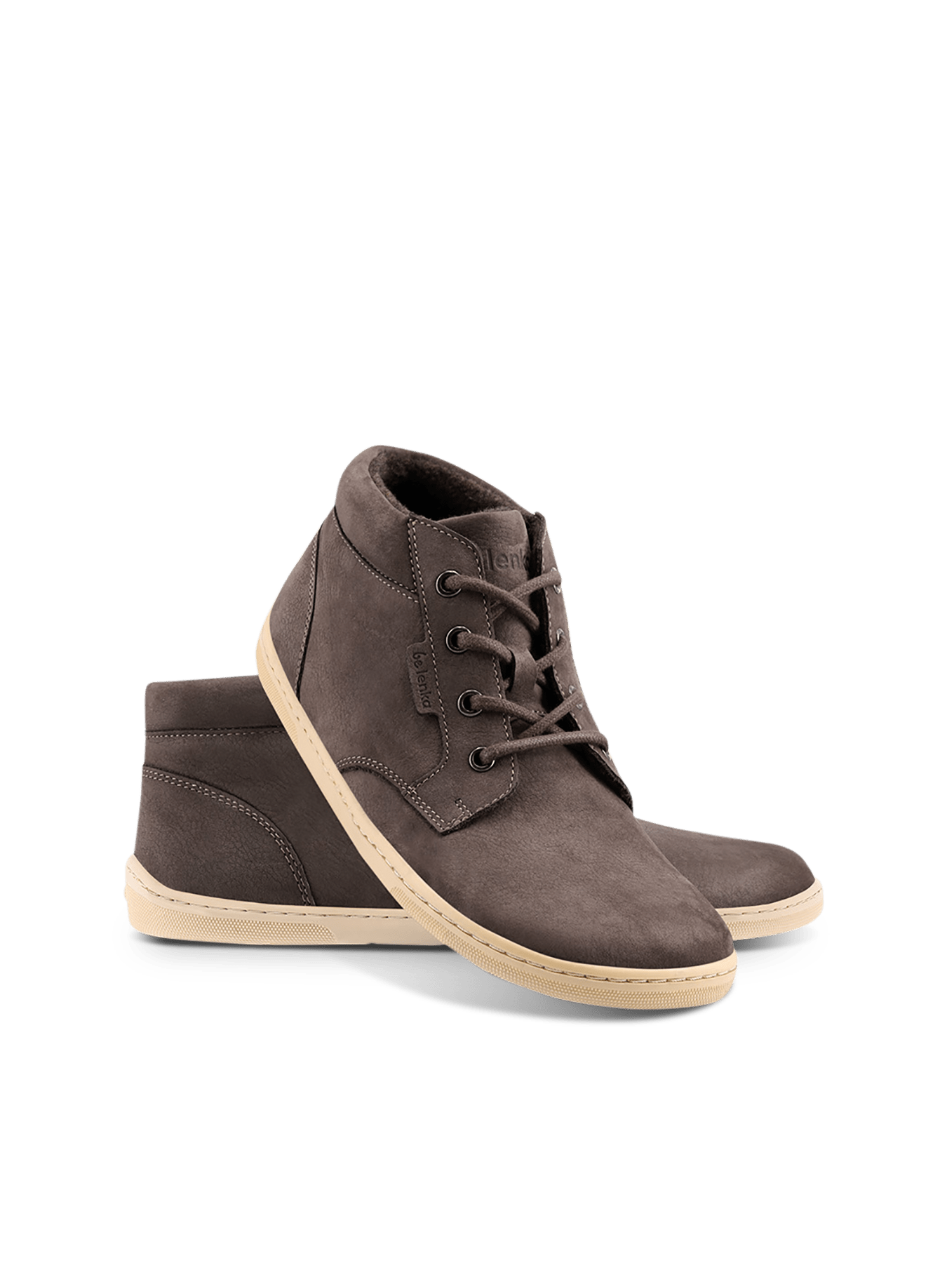 Barefoot Shoes - Be Lenka - Synergy - Fleece - Chocolate & Beige - Barefoot Shoe Store