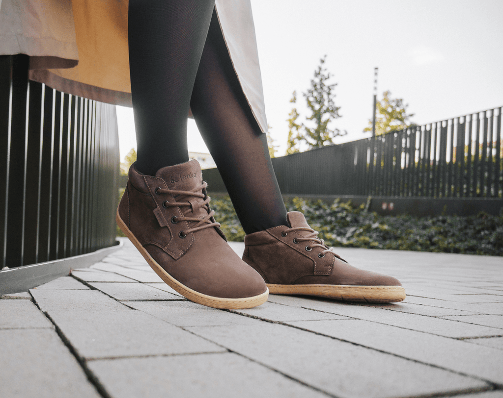 Barefoot Shoes - Be Lenka - Synergy - Fleece - Chocolate & Beige - Barefoot Shoe Store
