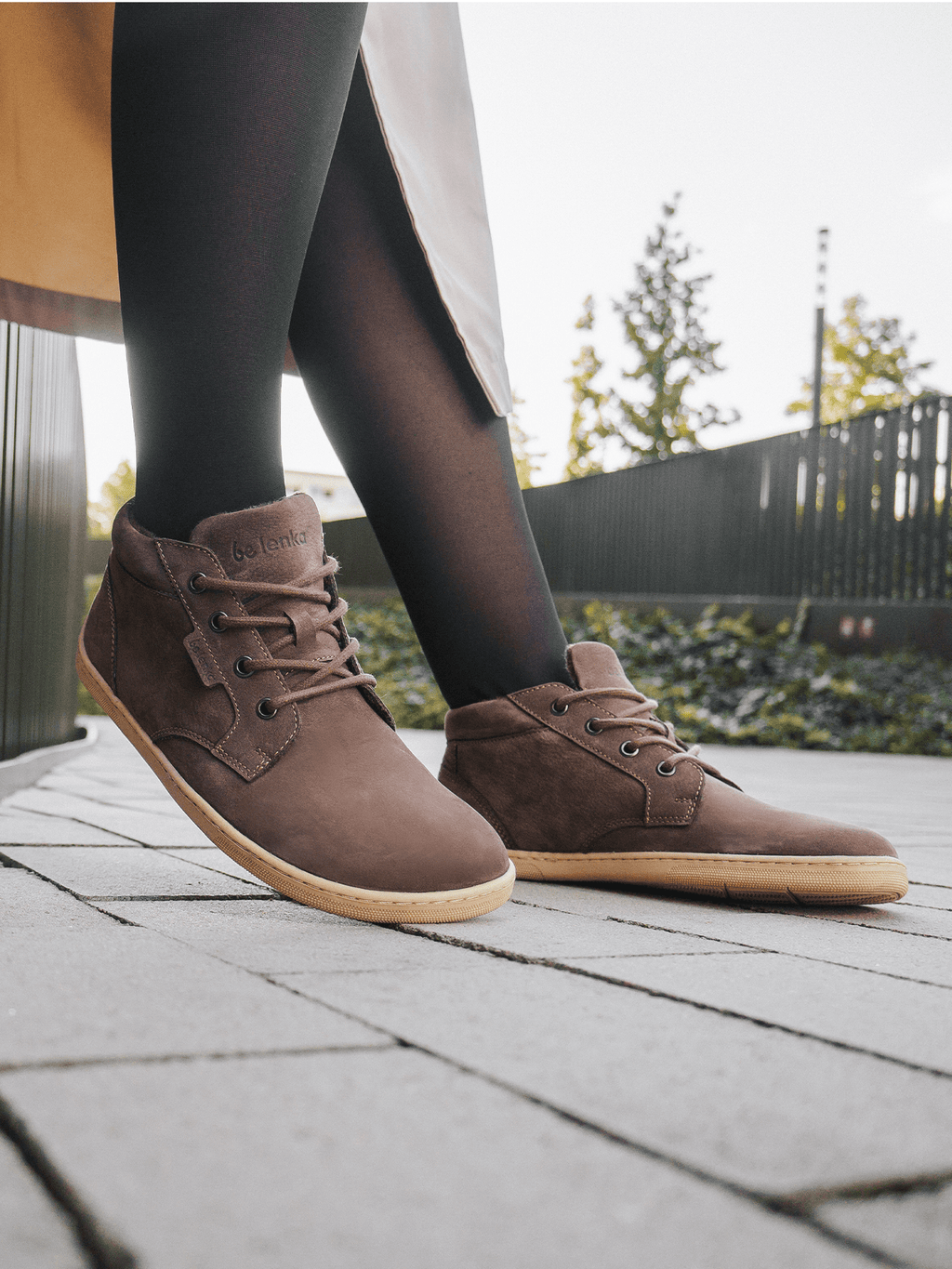 Barefoot Shoes - Be Lenka - Synergy - Fleece - Chocolate & Beige - Barefoot Shoe Store