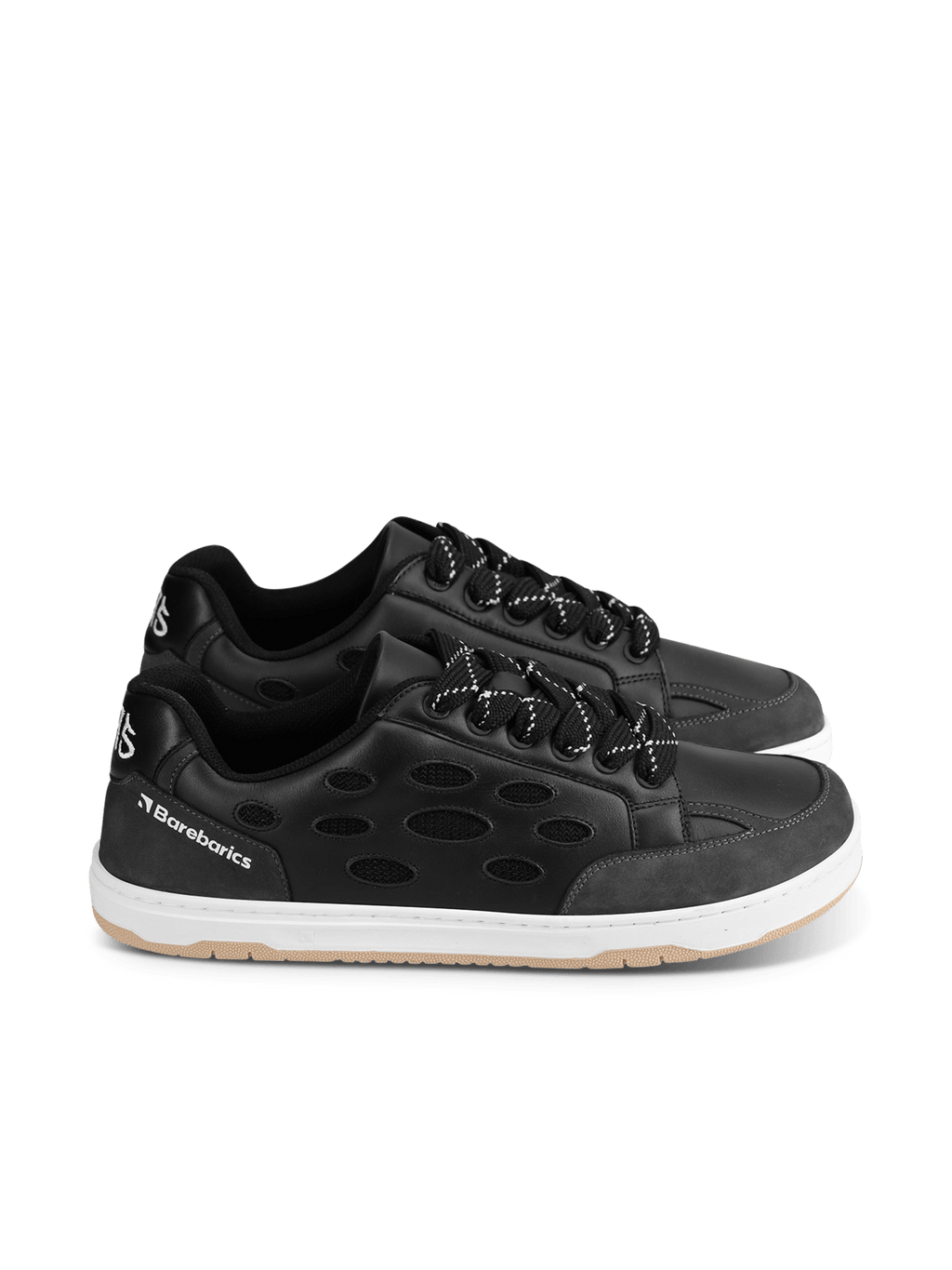 Barefoot Sneakers Barebarics Fusion - Black & White - Barefoot Shoe Store