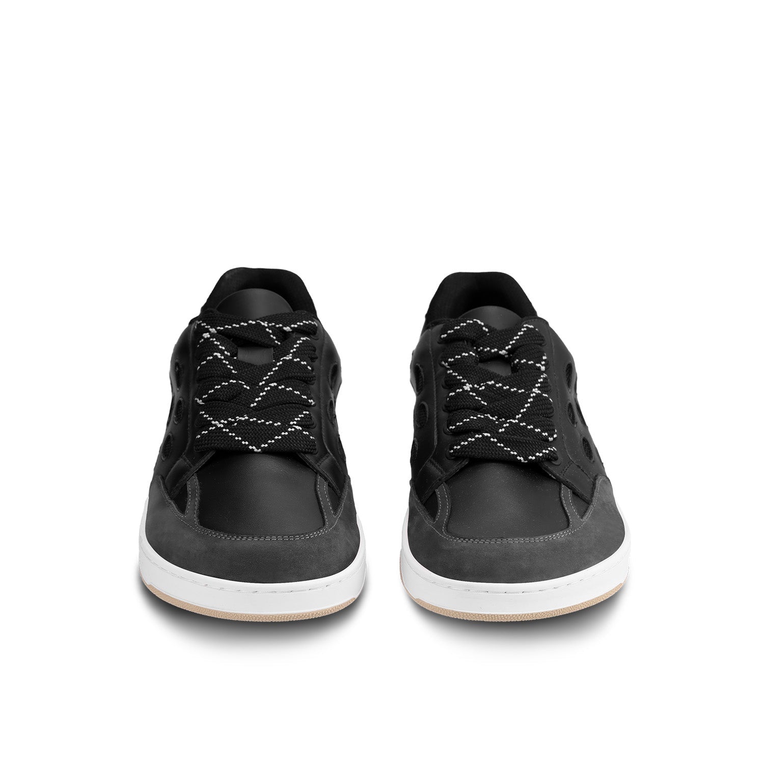 Barefoot Sneakers Barebarics Fusion - Black & White - Barefoot Shoe Store